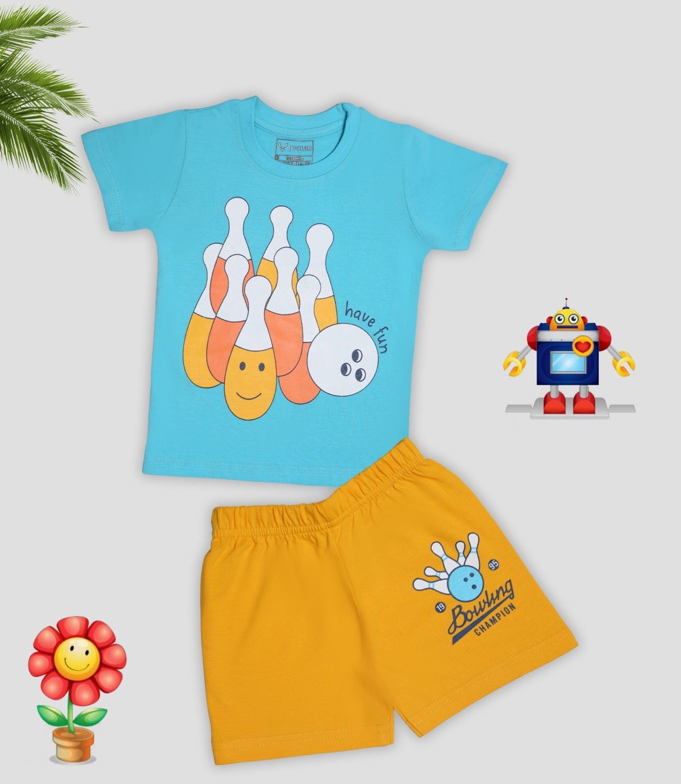 PACK OF 2 INFANT HALFSLEEVEES SHORTS SET image 5