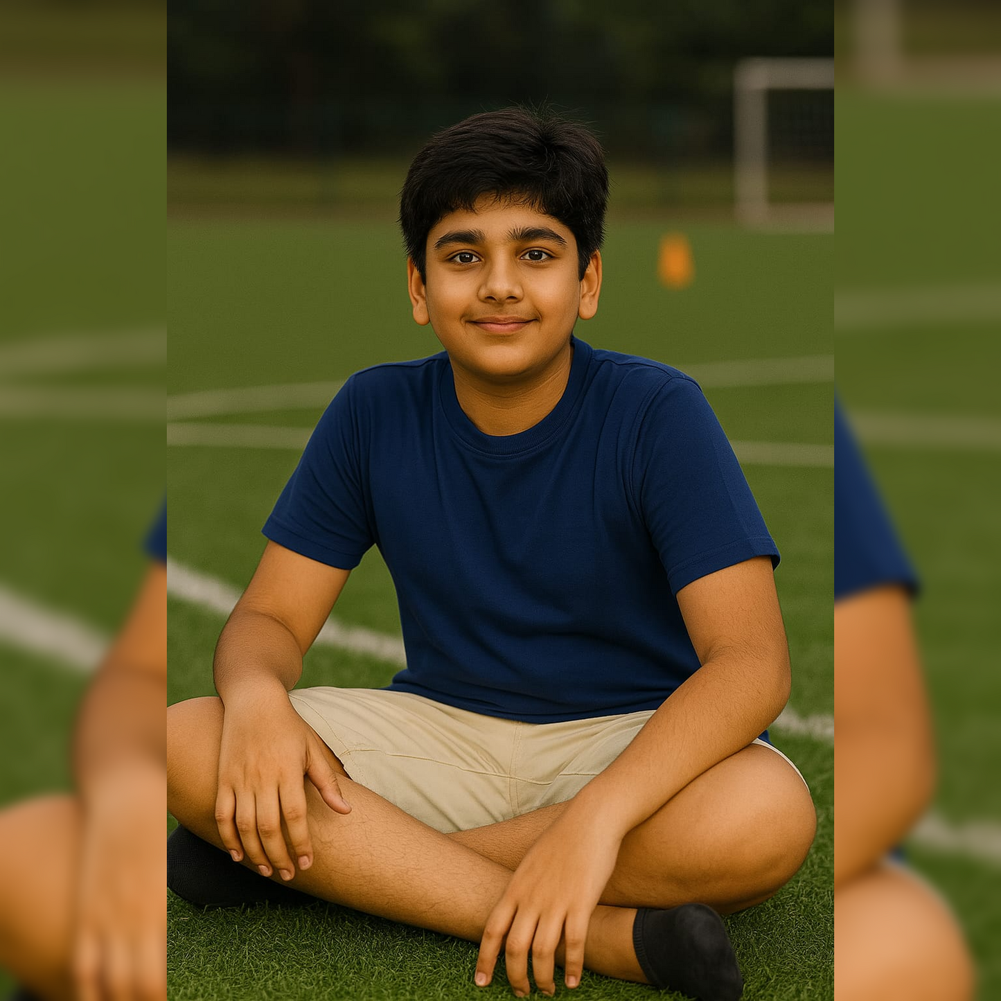 PACK OF 3 BOYS PLAIN LOOPKNIT HALFSLEEVEES TSHIRT image 2