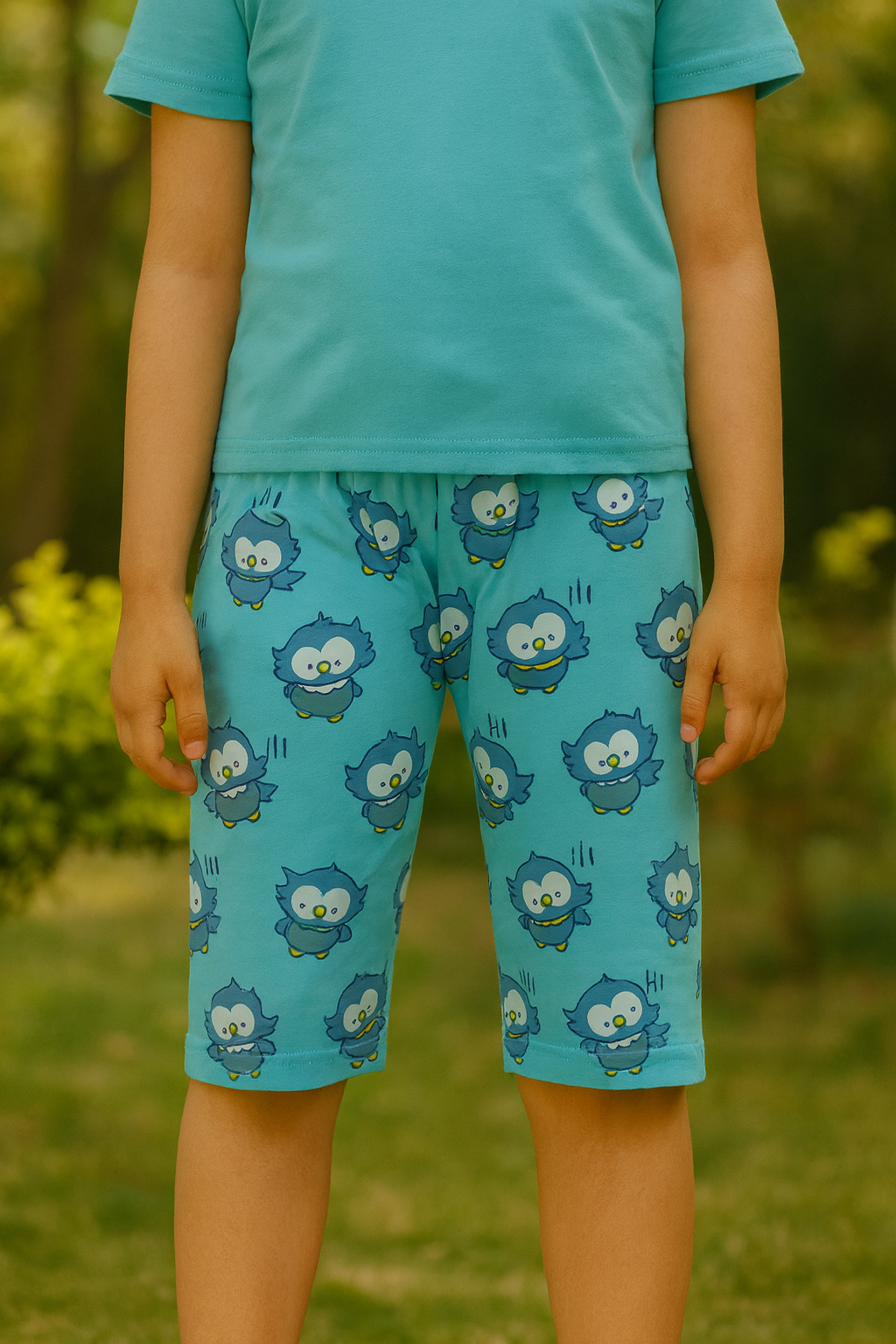 PACK OF 3 GIRLS CAPRI AOP image 2