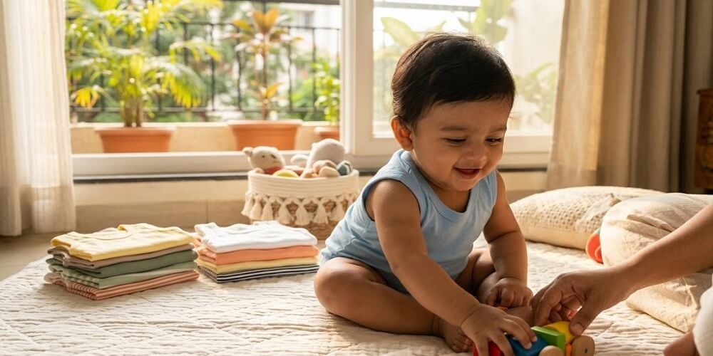 sleeveless T-Shirt for infants