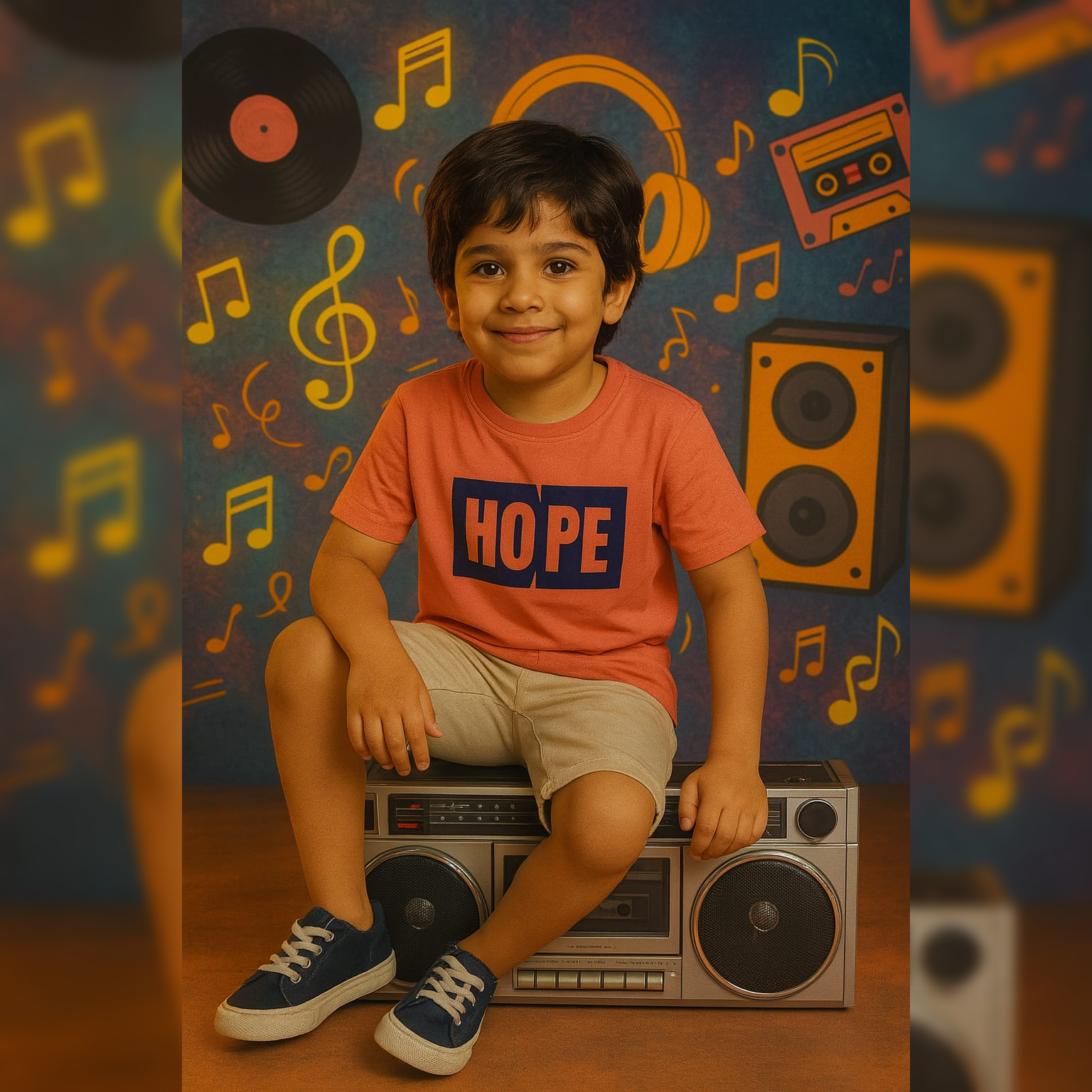 PACK OF 3 BOYS OVERSIZED HALFSLEEVEES TSHIRT image 1