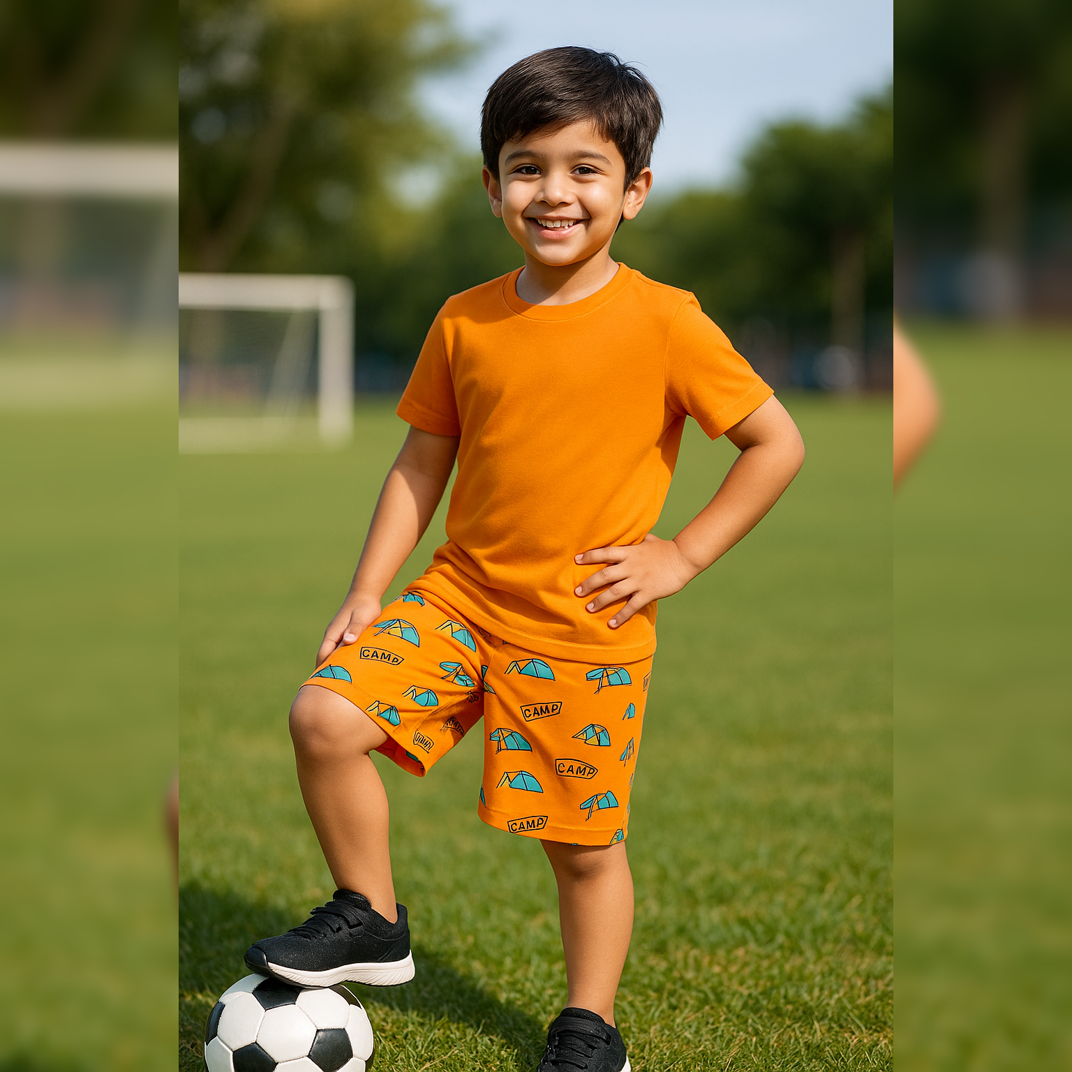 PACK OF 3 BOYS AOP SHORTS image 2
