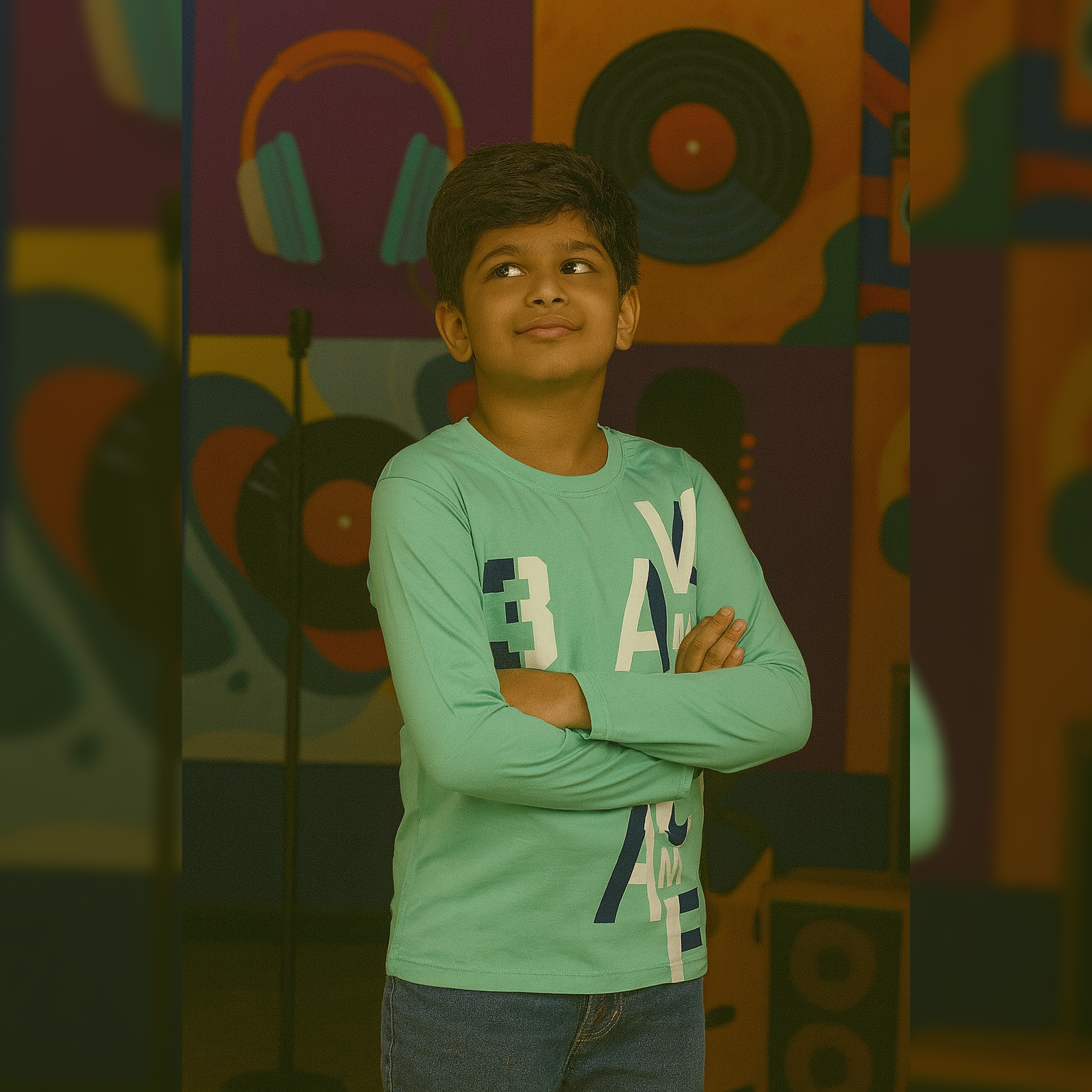 PACK OF BOYS 3 BOYS FULLSLEEVEES TSHIRT BASIC image 1