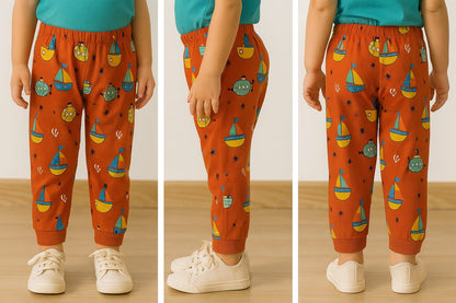 PACK OF 3 INFANT AOP JOGGERS image 1