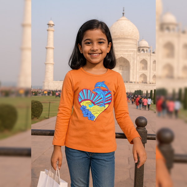 PACK OF 3 GIRLS FULLSLEEVEES TSHIRT image 0