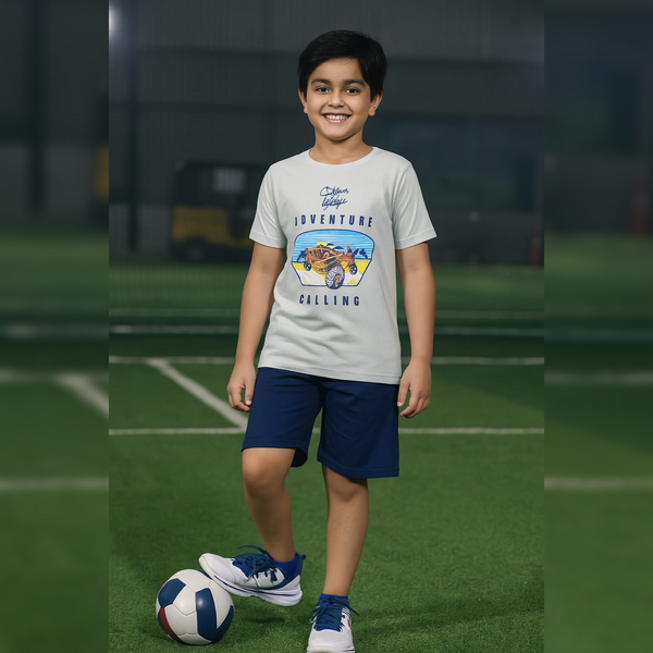 PACK OF 3 BOYS OVERSIZED HALFSLEEVEES TSHIRT image 1