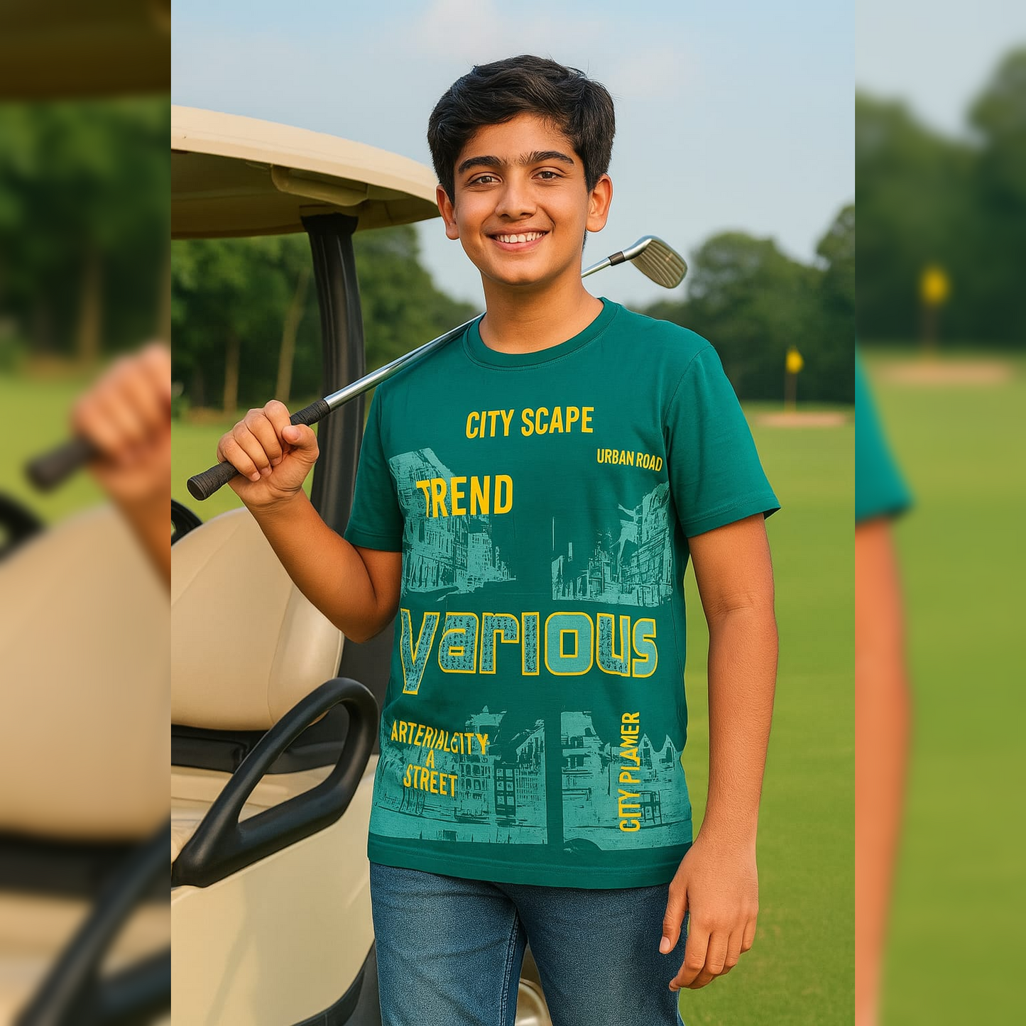 PACK OF 3 BOYS VALUE ADDTION HALFSLEEVEES TSHIRT image 1