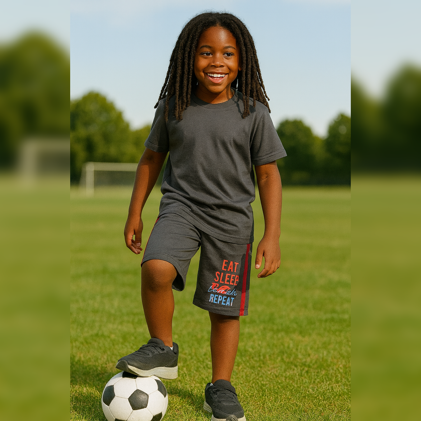 PACK OF 3 BOYS LOGO SHORTS image 2