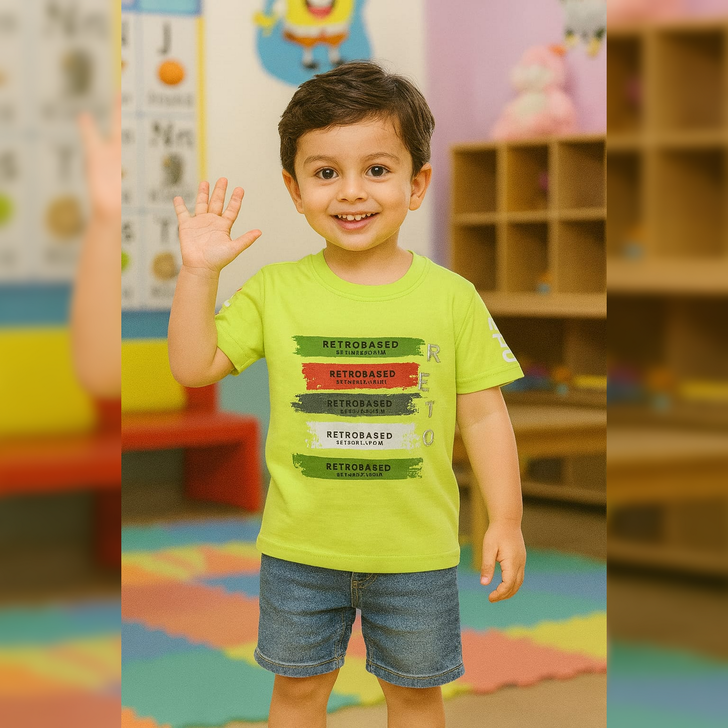 PACK OF 3 PICS INFANT VALUE ADDITION HALFSLEEVEES 6-24 MTHS image 0