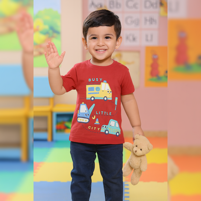 PACK OF 3 INFANT HALFSLEEVEES TSHIRT image 2