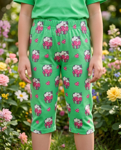 PACK OF 3 GIRLS CAPRI AOP 2-7 YEARS