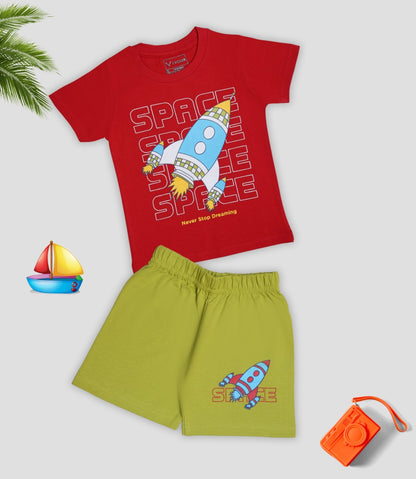 PACK OF 2 INFANT HALFSLEEVEES SHORTS SET image 3