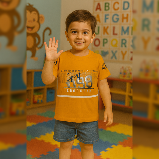 PACK OF 3 PICS INFANT VALUE ADDITION HALFSLEEVEES 6-24 MTHS image 0