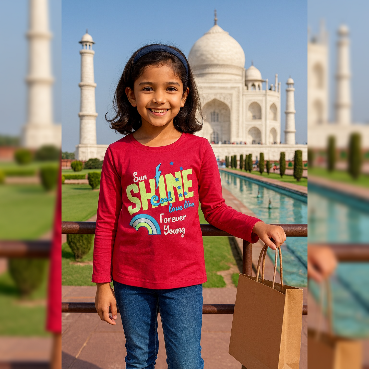 PACK OF 3 GIRLS FULLSLEEVEES TSHIRT image 1