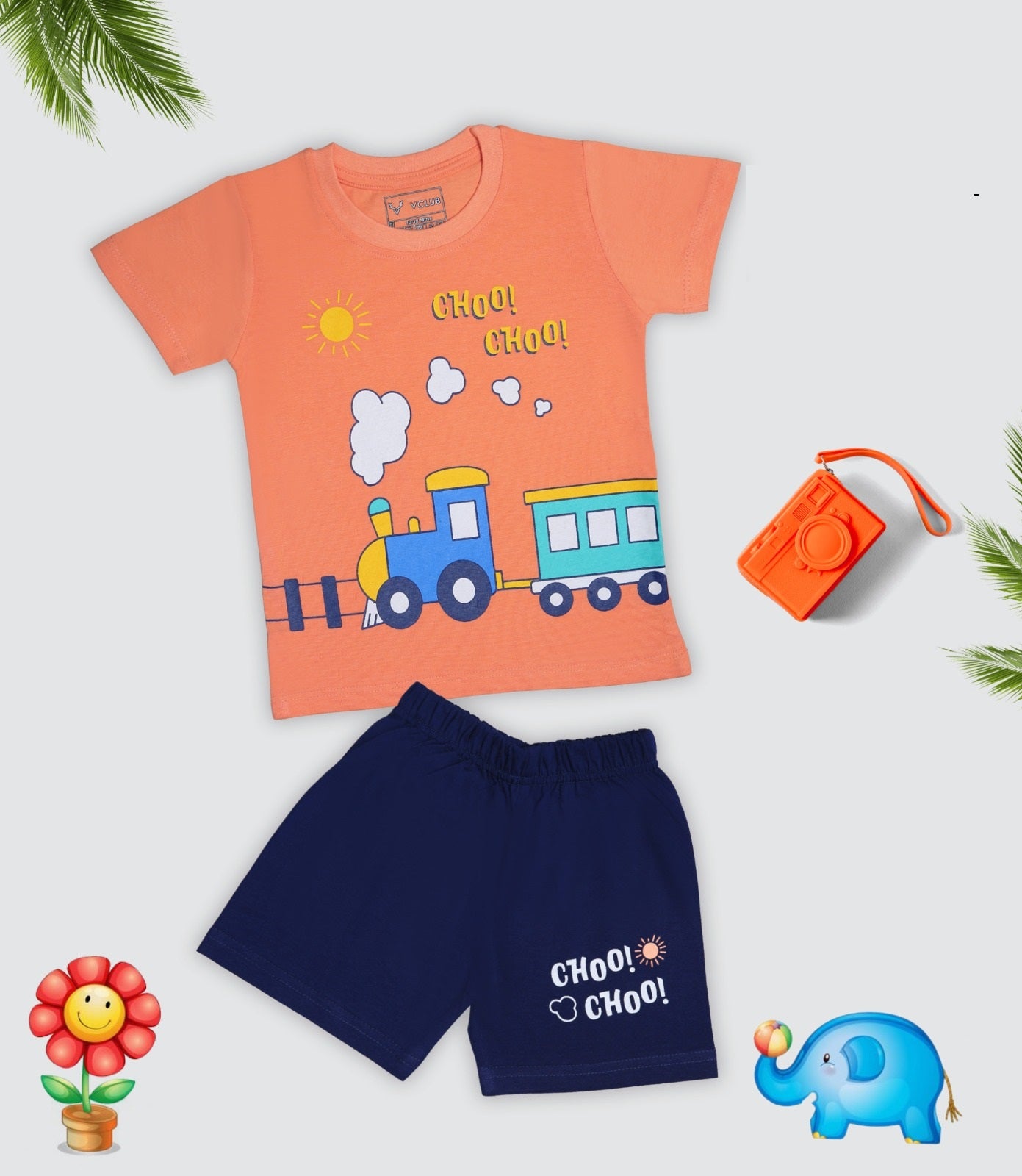 PACK OF 2 INFANT HALFSLEEVEES SHORTS SET image 0