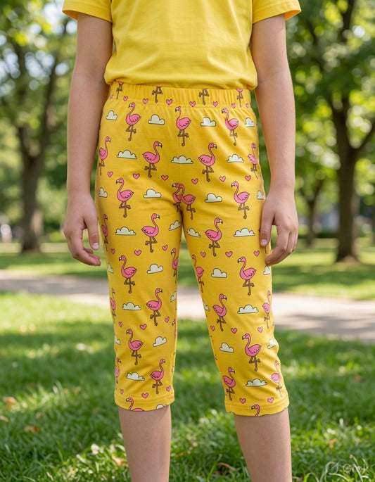 PACK OF 3 GIRLS CAPRI AOP 2-7 YEARS
