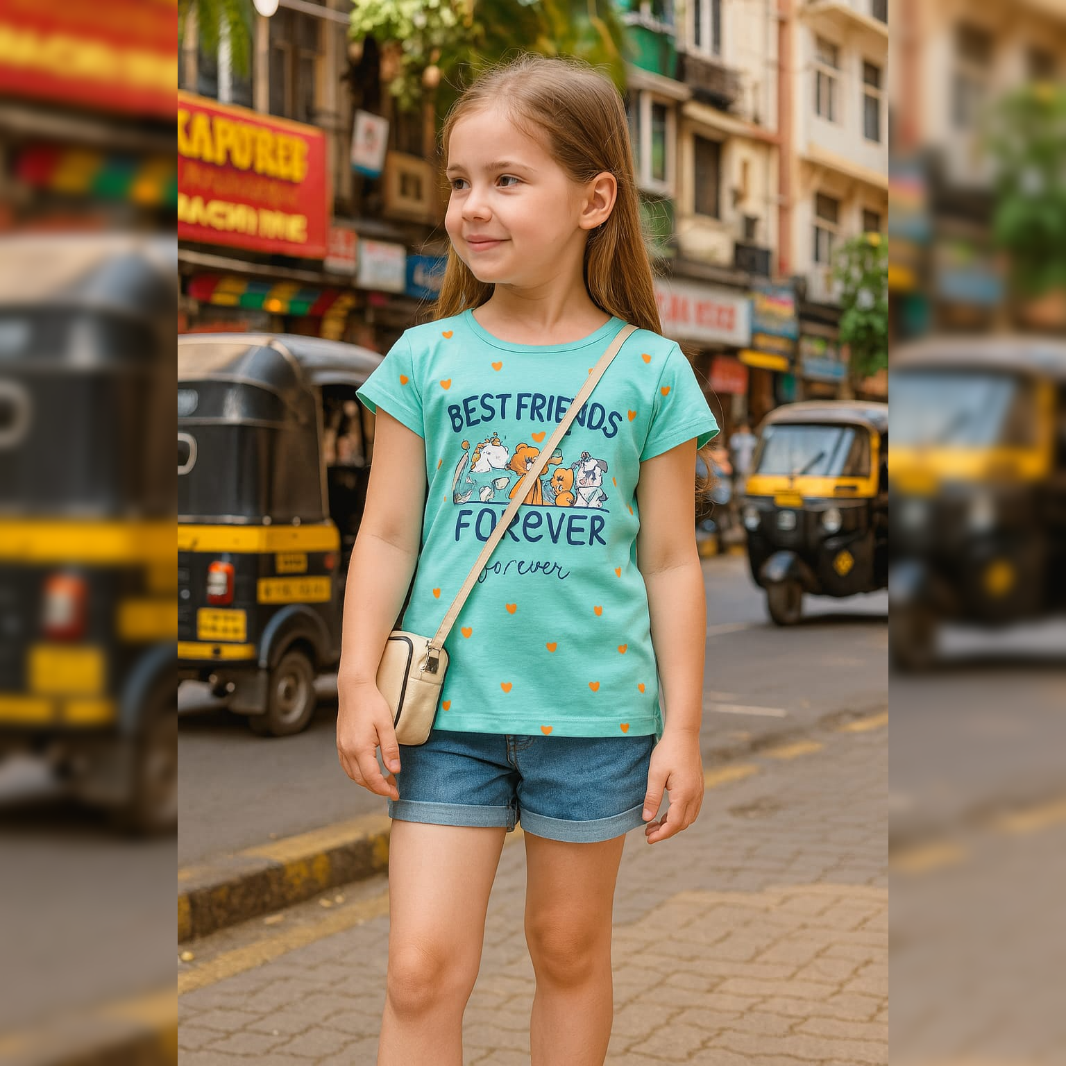 PACK OF 3 GIRLS HALFSLEEVEES TSHIRT image 1