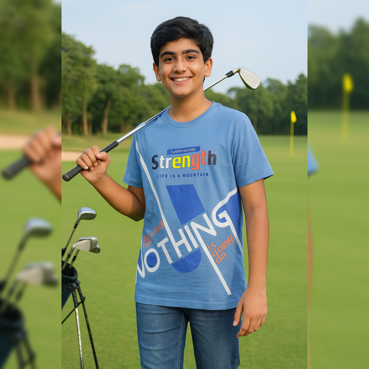 PACK OF 3 BOYS VALUE ADDTION HALFSLEEVEES TSHIRT image 1