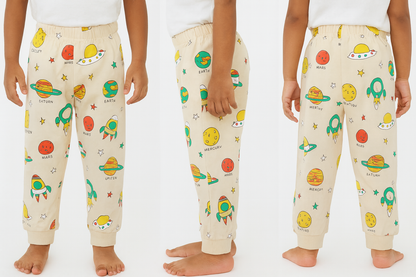 PACK OF 3 INFANT AOP JOGGERS image 2