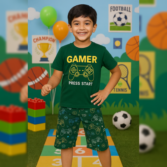 PACK OF 3 BOYS AOP SHORTS image 0