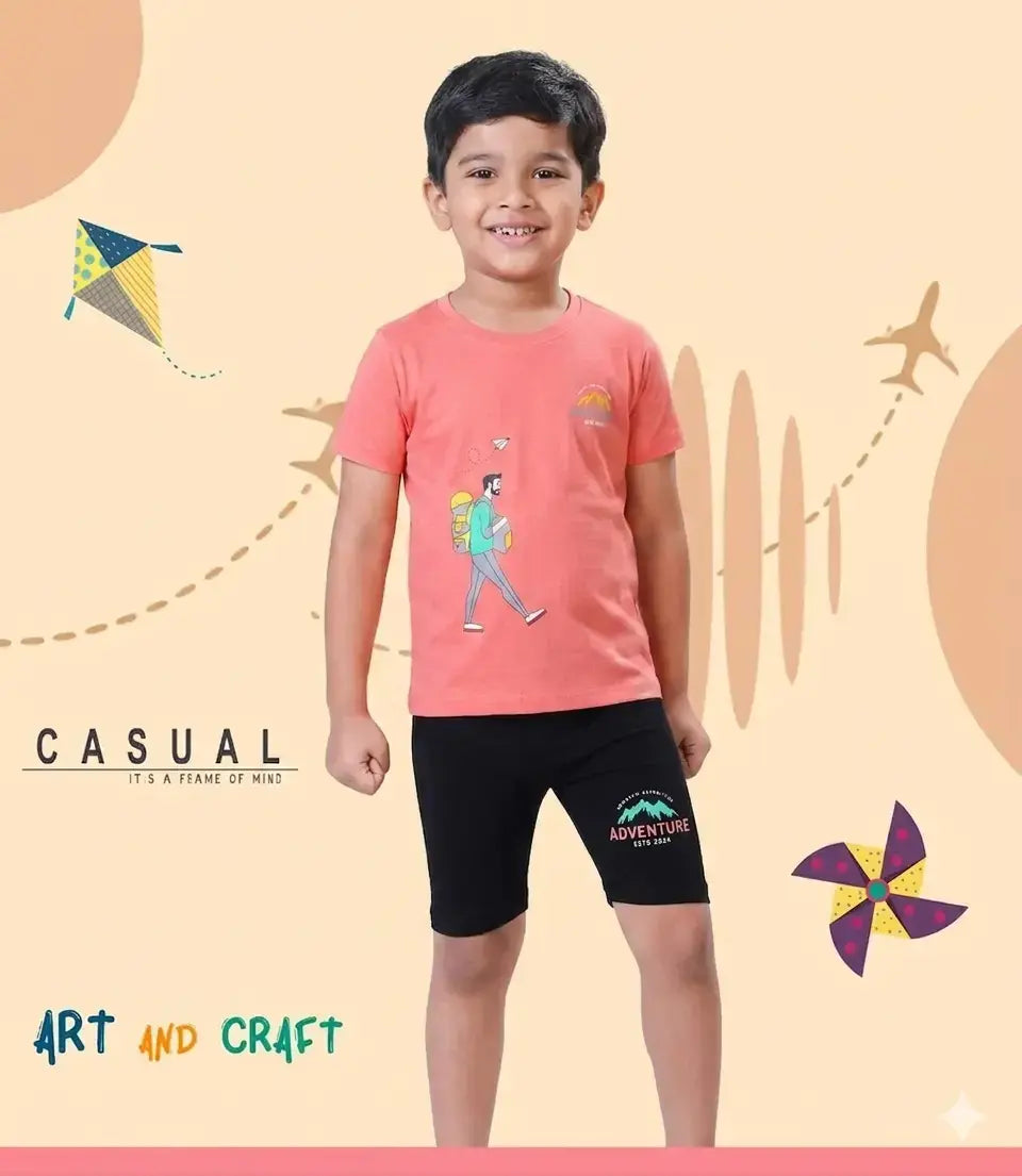 COMBO PACK OF 2 BOYS HALFSLEEVEES SHORTS SET