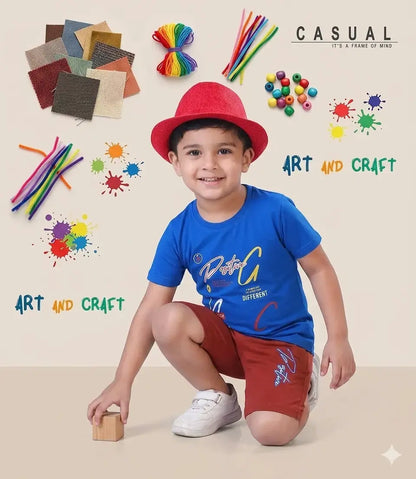 COMBO PACK OF 2 BOYS HALFSLEEVEES SHORTS SET