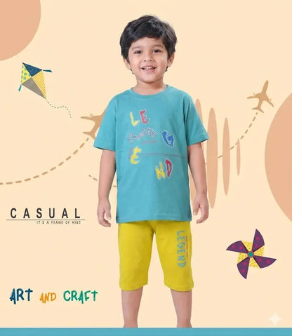 COMBO PACK OF 2 BOYS HALFSLEEVEES SHORTS SET