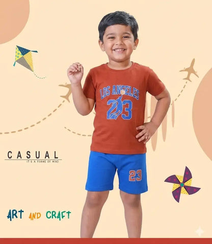 COMBO PACK OF 2 BOYS HALFSLEEVEES SHORTS SET