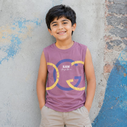 COMBO PACK OF 3 BOYS SLEEVELESS T-SHIRTS