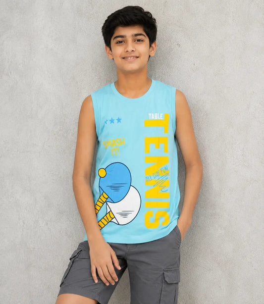 COMBO PACK OF 3 BOYS SLEEVELESS T-SHIRTS