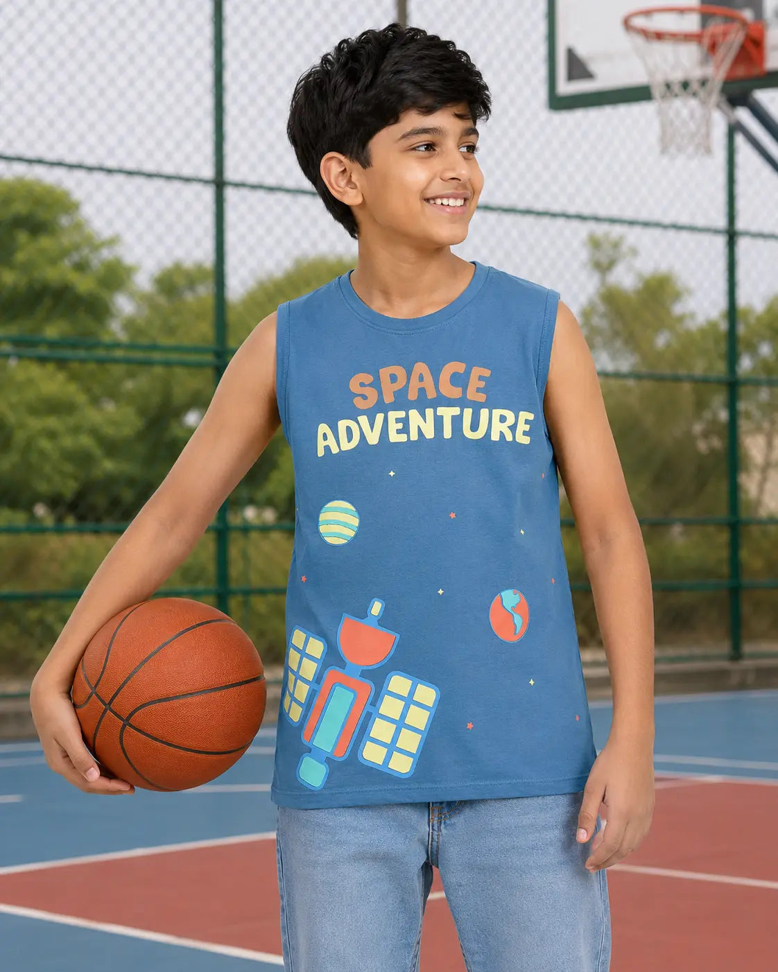 COMBO PACK OF 3 BOYS SLEEVELESS T-SHIRTS