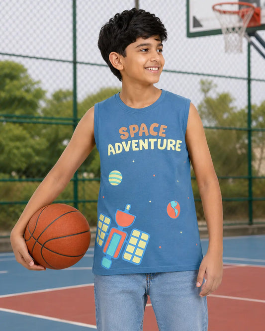COMBO PACK OF 3 BOYS SLEEVELESS T-SHIRTS