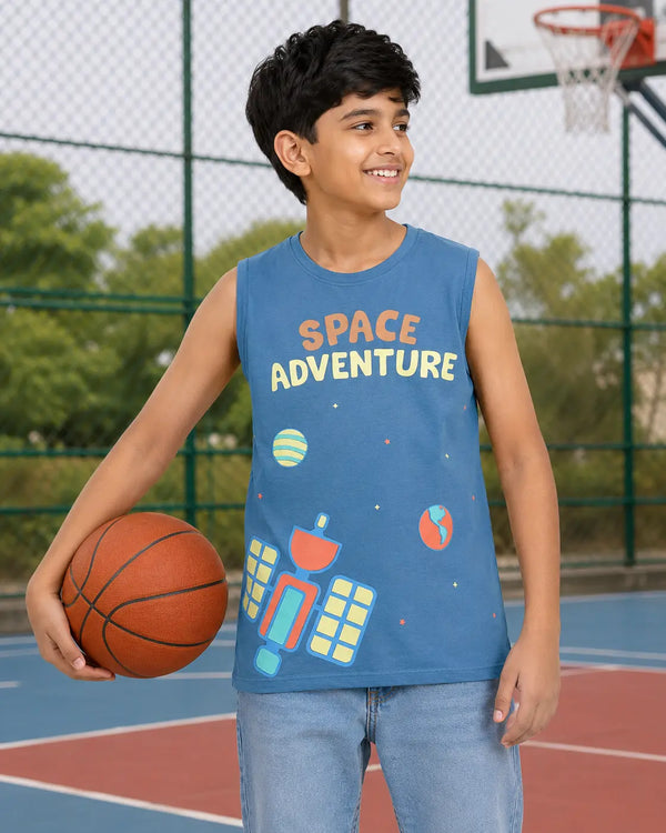 COMBO PACK OF 3 BOYS SLEEVELESS T-SHIRTS