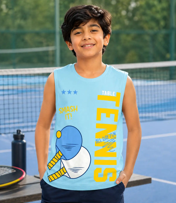 COMBO PACK OF 3 BOYS SLEEVELESS T-SHIRTS
