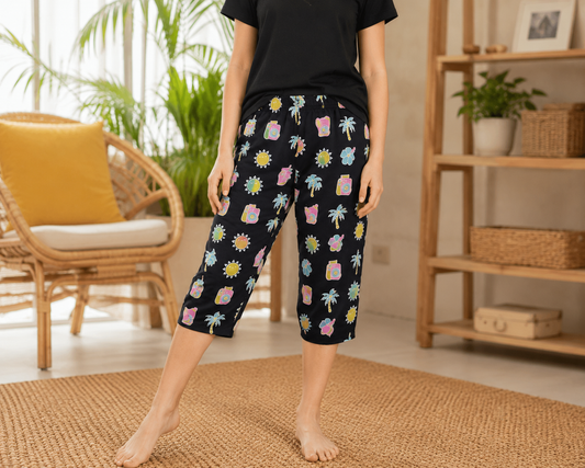 PACK OF 3 GIRLS CAPRI AOP 8-14 YEARS