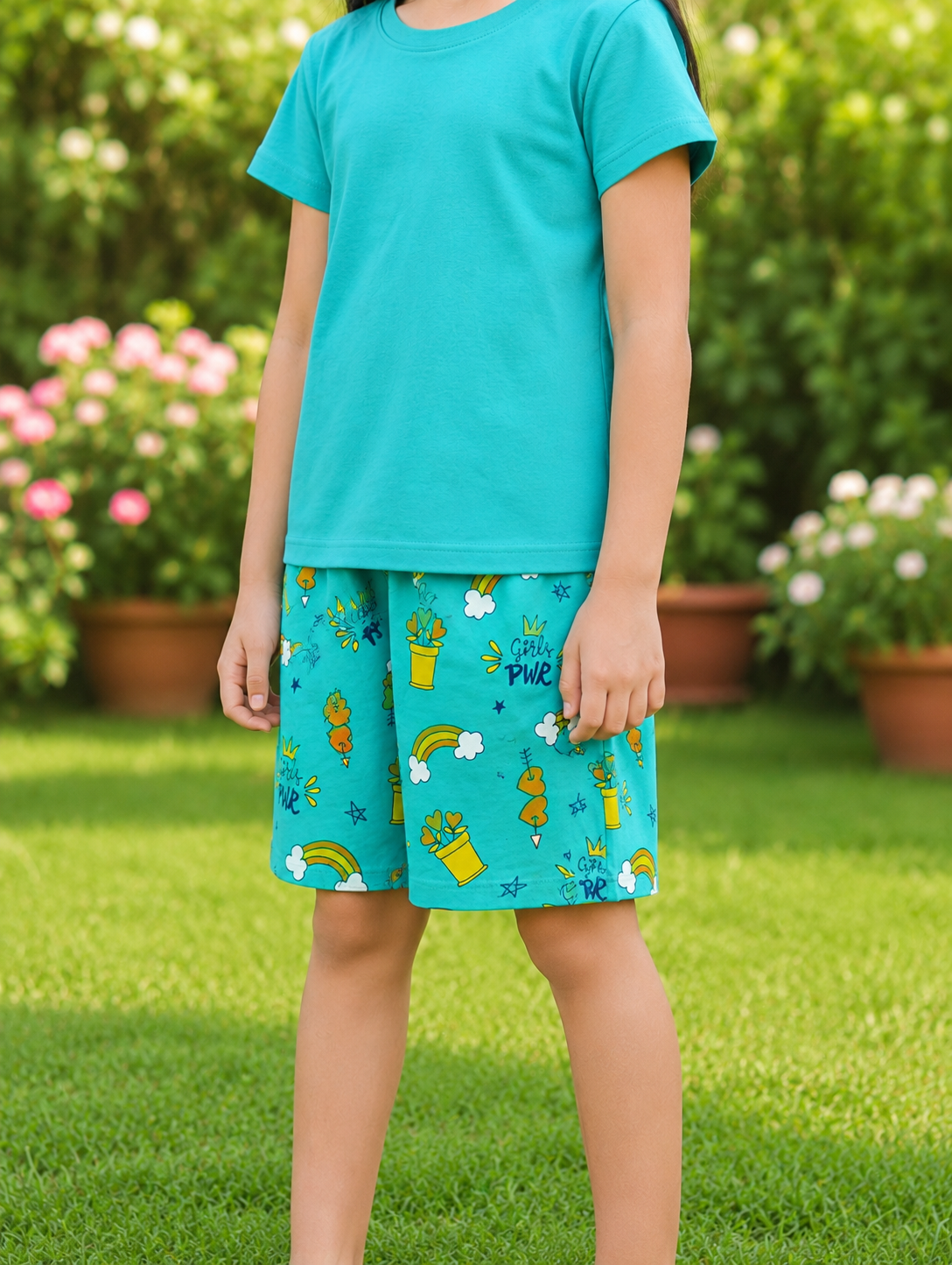 PACK OF 3 GIRLS SHORTS AOP 2-7 YRS