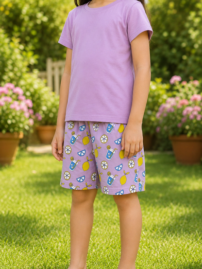 PACK OF 3 GIRLS SHORTS AOP 2-7 YRS