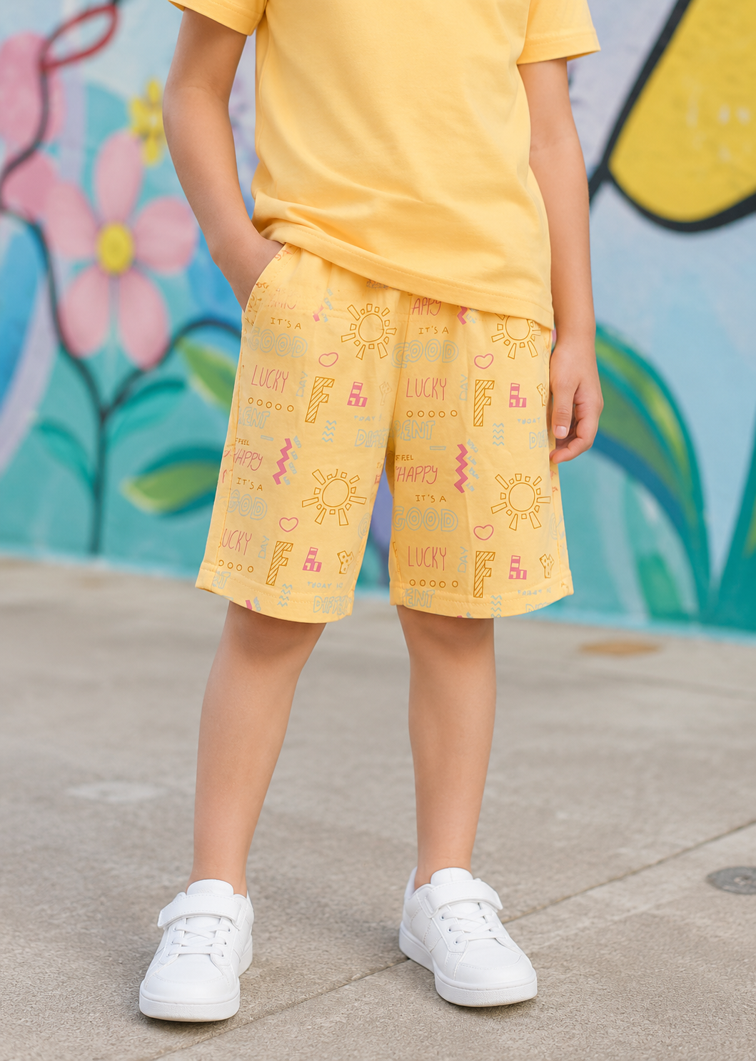 PACK OF 3 GIRLS SHORTS AOP 2-7YRS