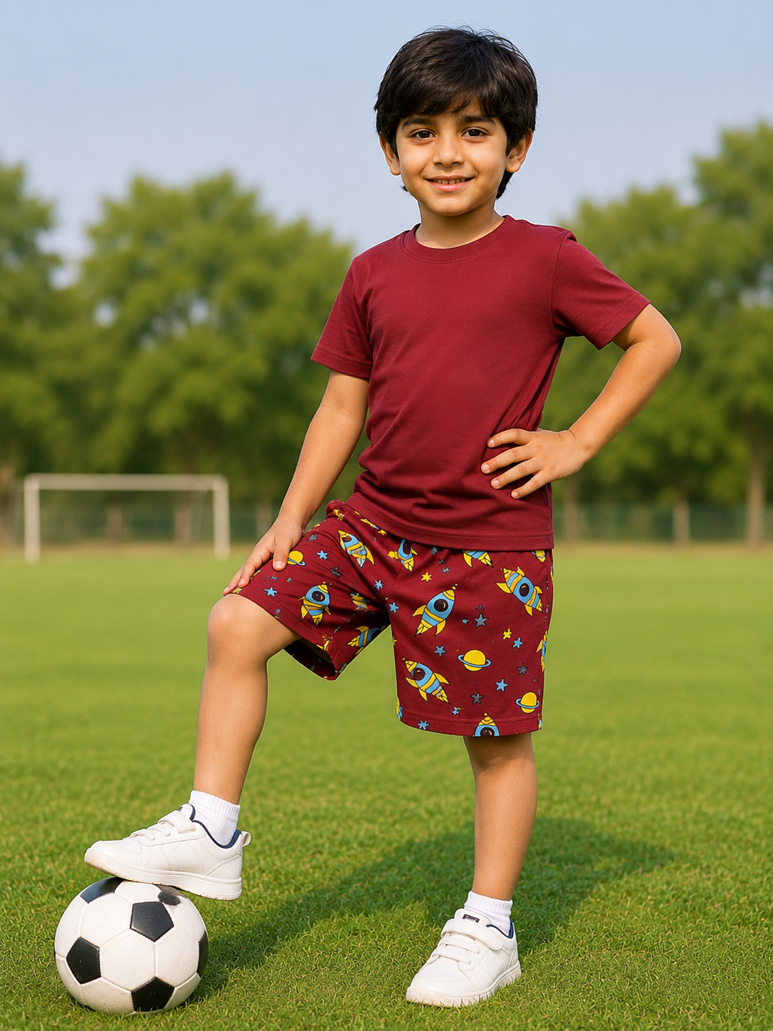 COMBO PACK OF 3 BOYS AOP SHORTS
