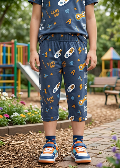 PACK OF 3 GIRLS CAPRI AOP 2-7 YEARS