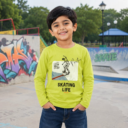 PACK OF 3 BOYS FULL SLEEVE T-SHIRTS BASIC