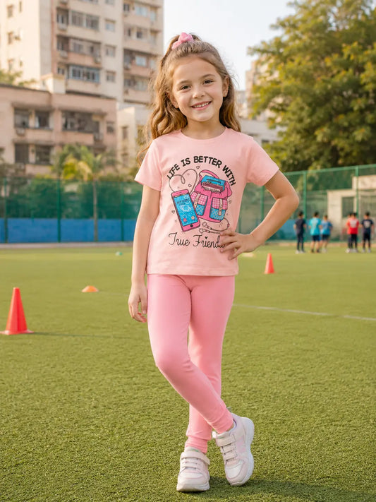PACK OF 3 GIRLS HALF SLEEVE T-SHIRTS
