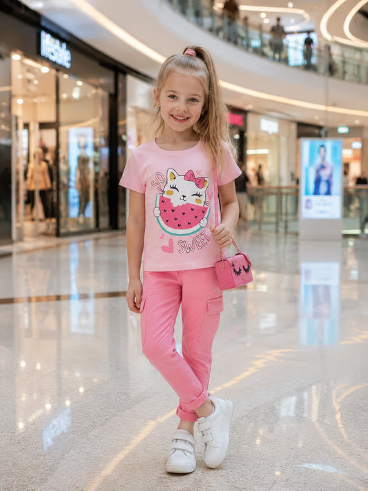 PACK OF 3 GIRLS HALF SLEEVE T-SHIRTS