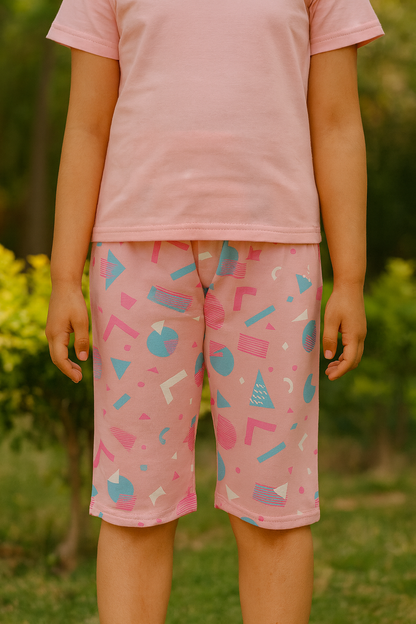 PACK OF 3 GIRLS CAPRI AOP image 1