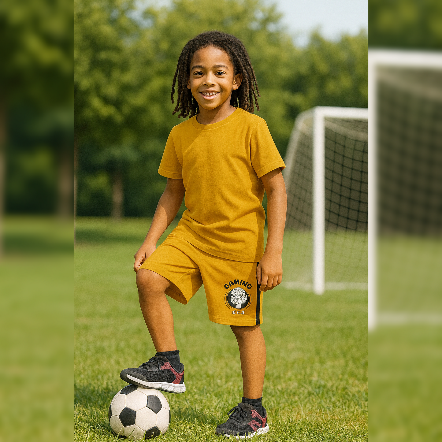 PACK OF 3 BOYS LOGO SHORTS image 1