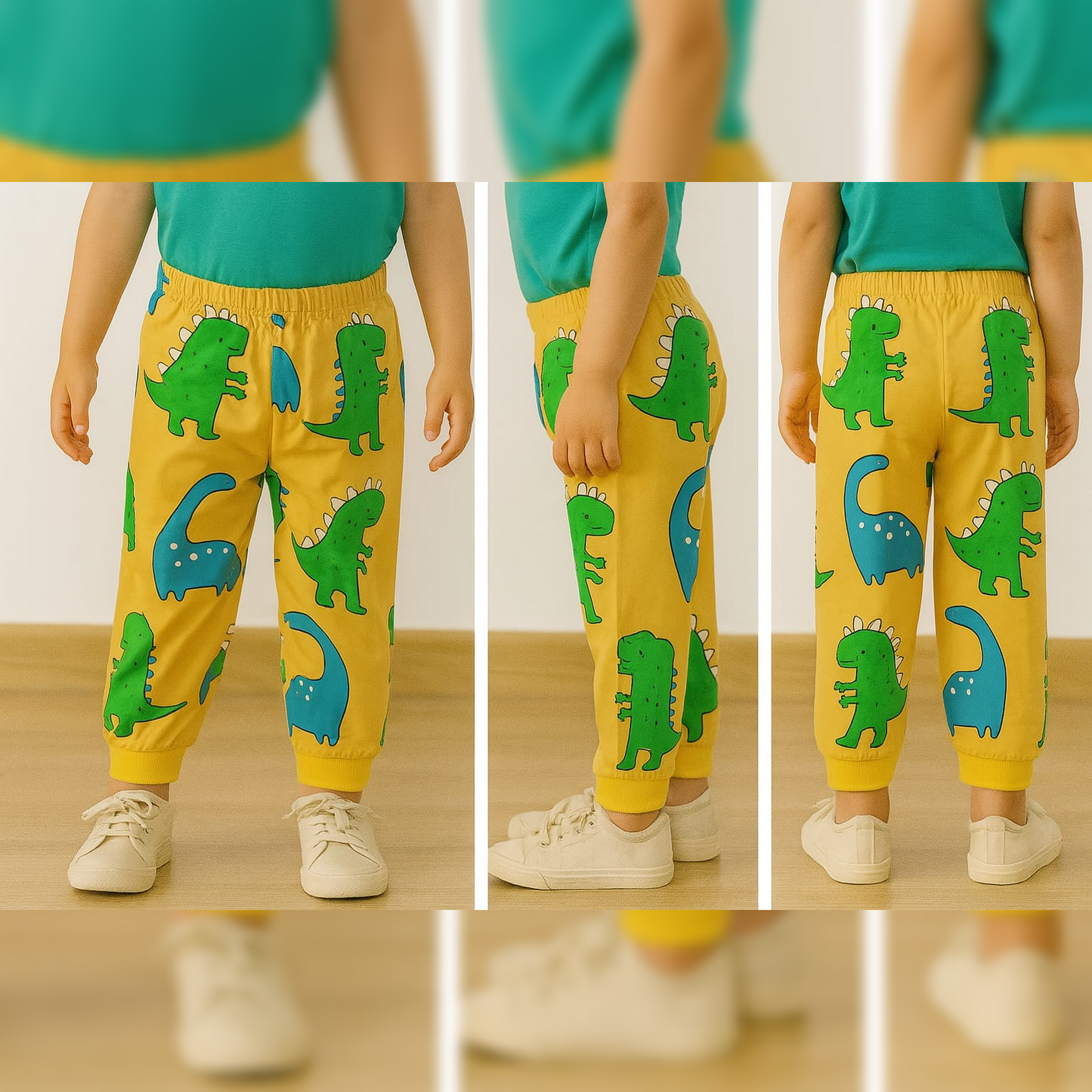 PACK OF 3 INFANT AOP JOGGERS image 0