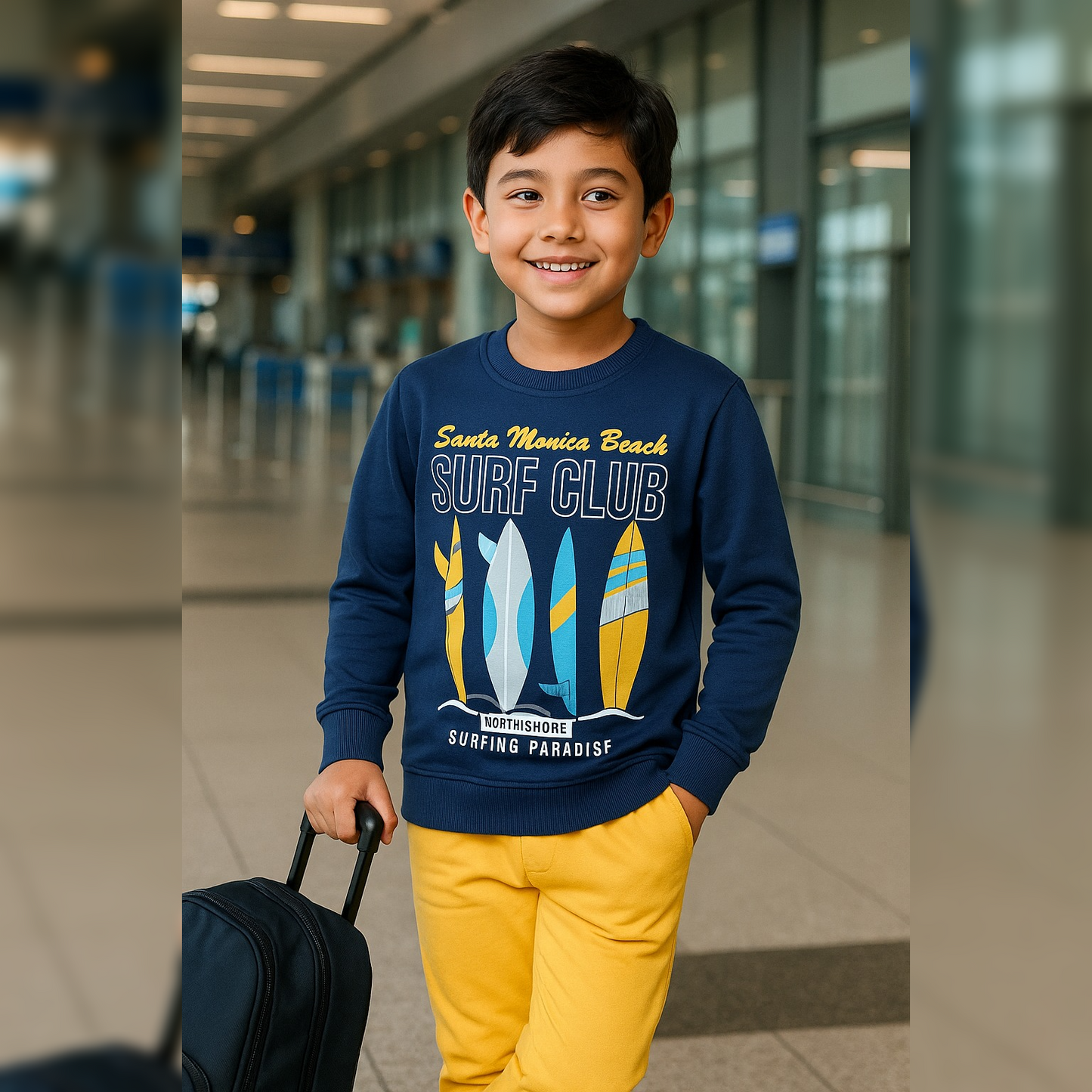 PACK OF BOYS 3 BOYS FULLSLEEVEES LOOPKNIT TSHIRT BASIC image 2