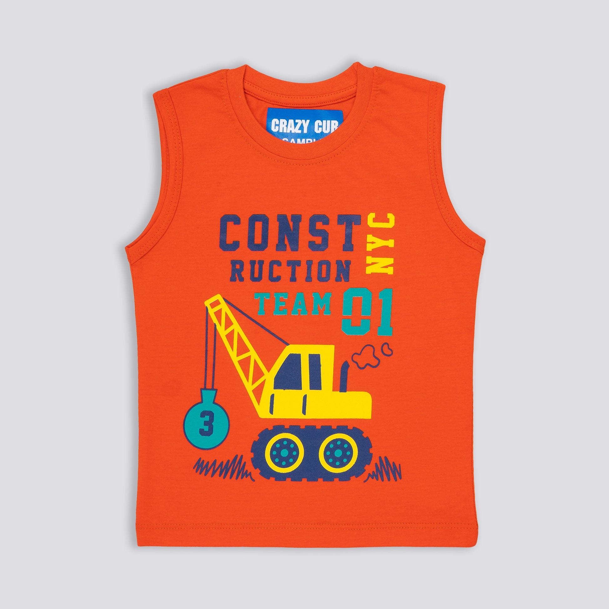 PACK OF 3 INFANT SLEEVEESLESS TSHIRT image 2