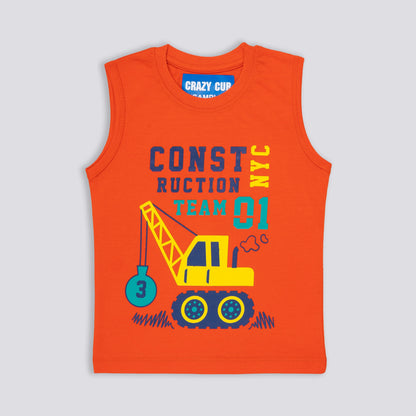 PACK OF 3 INFANT SLEEVEESLESS TSHIRT image 2