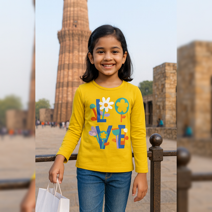 PACK OF 3 GIRLS FULLSLEEVEES TSHIRT image 0